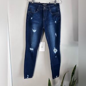 Stretchy Skinny Ripped and Distressed Jeans Size 3